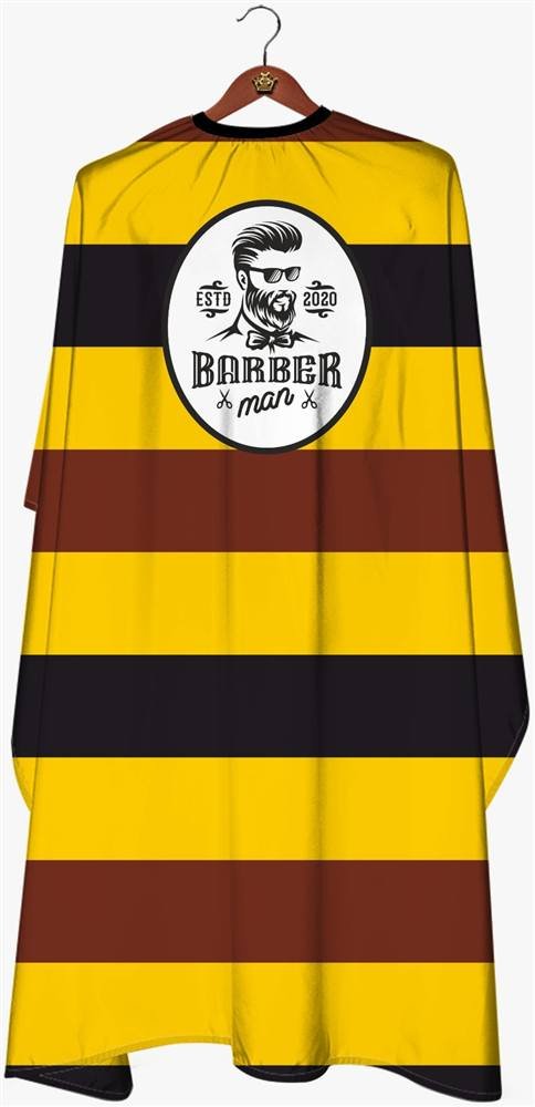 Dijital baskılı berber önlüğü, desen 6